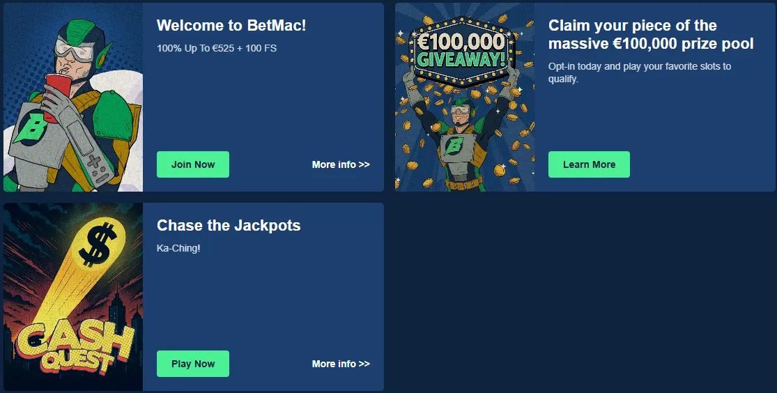 betmac bonus